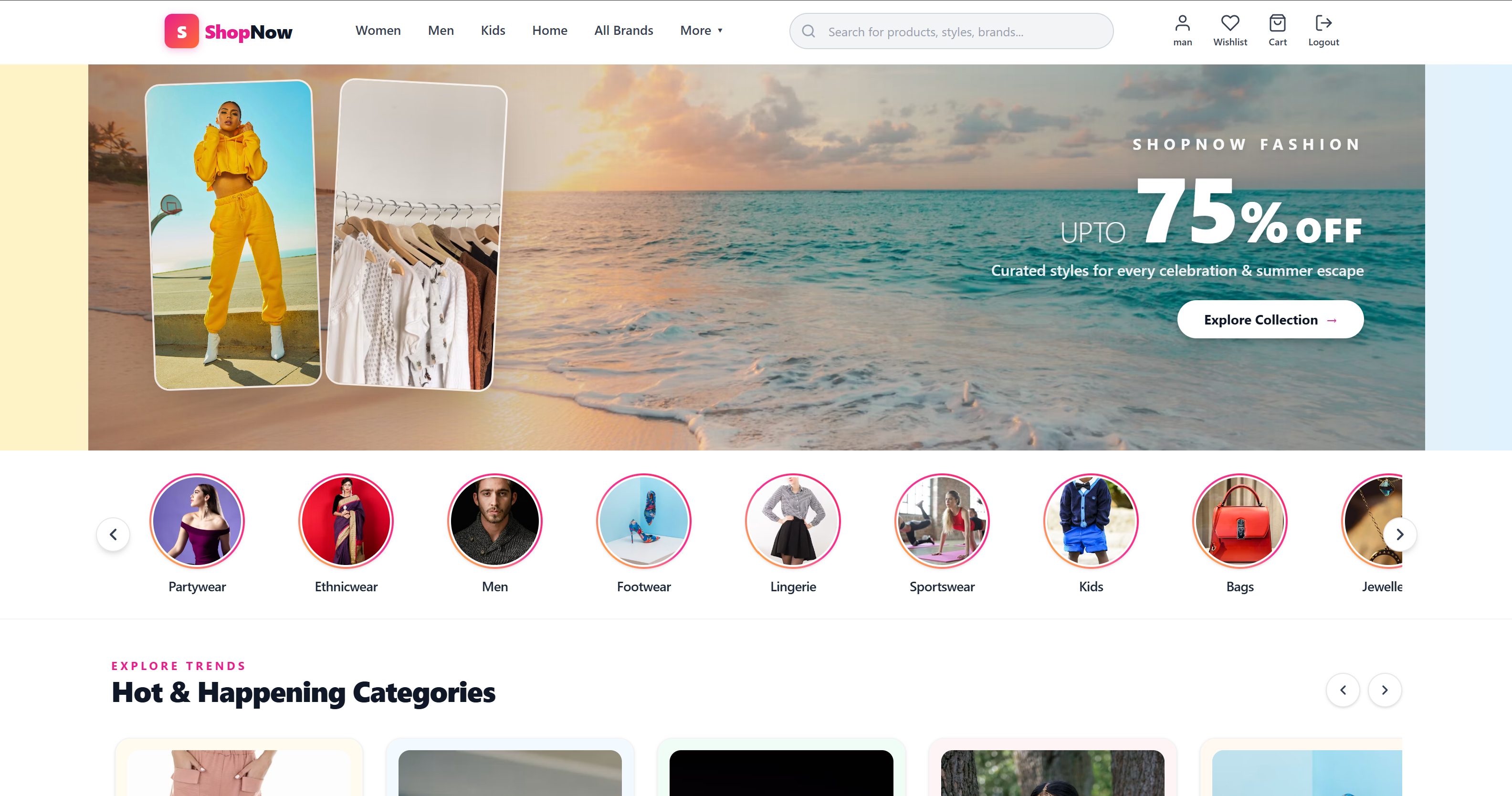 ShopNow - E-commerce Website